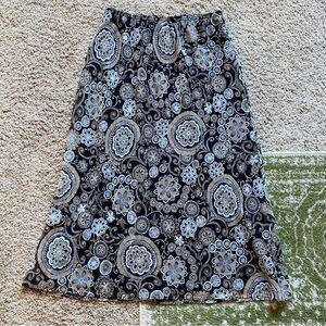 Coldwater Creek Patterned Maxi Skirt